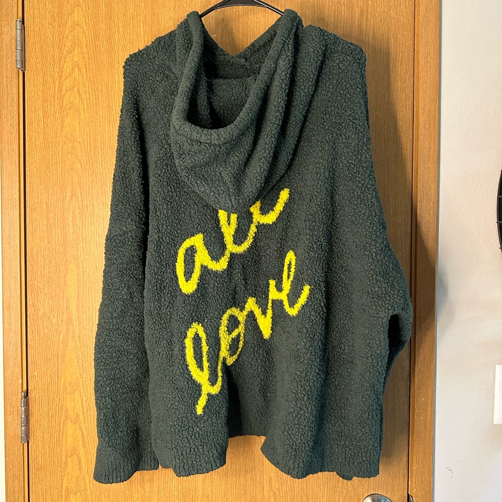 Green Aerie pullover hoodie All Love size XL